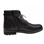 Ghete casual barbati, din piele naturala (imblanite)  TOMY, Negru, GKR26N